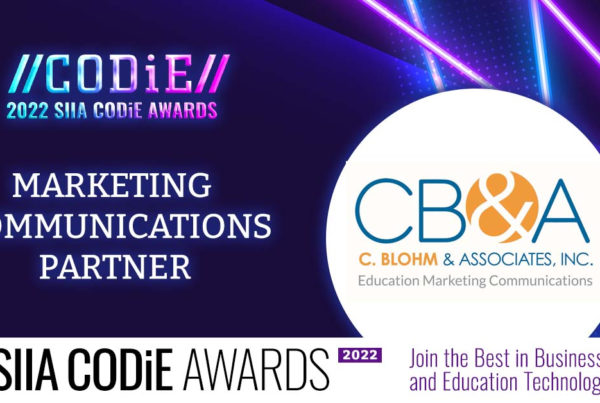 CB&A serves as the Official Marketing Communicstions Agency of the SIIA CODiE Awards