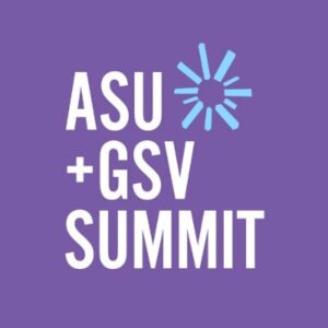 ASU+GSV logo on purple background